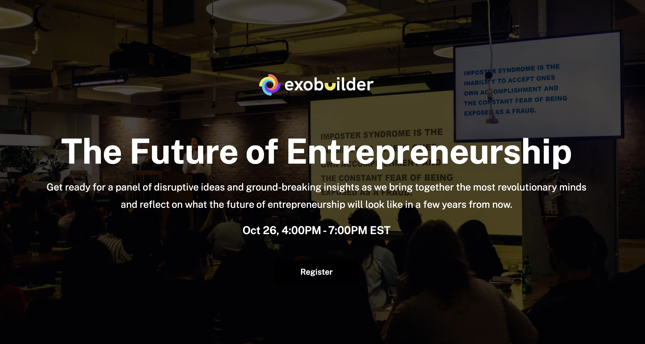 ExO Builder: Innovate Better. Venture Better.